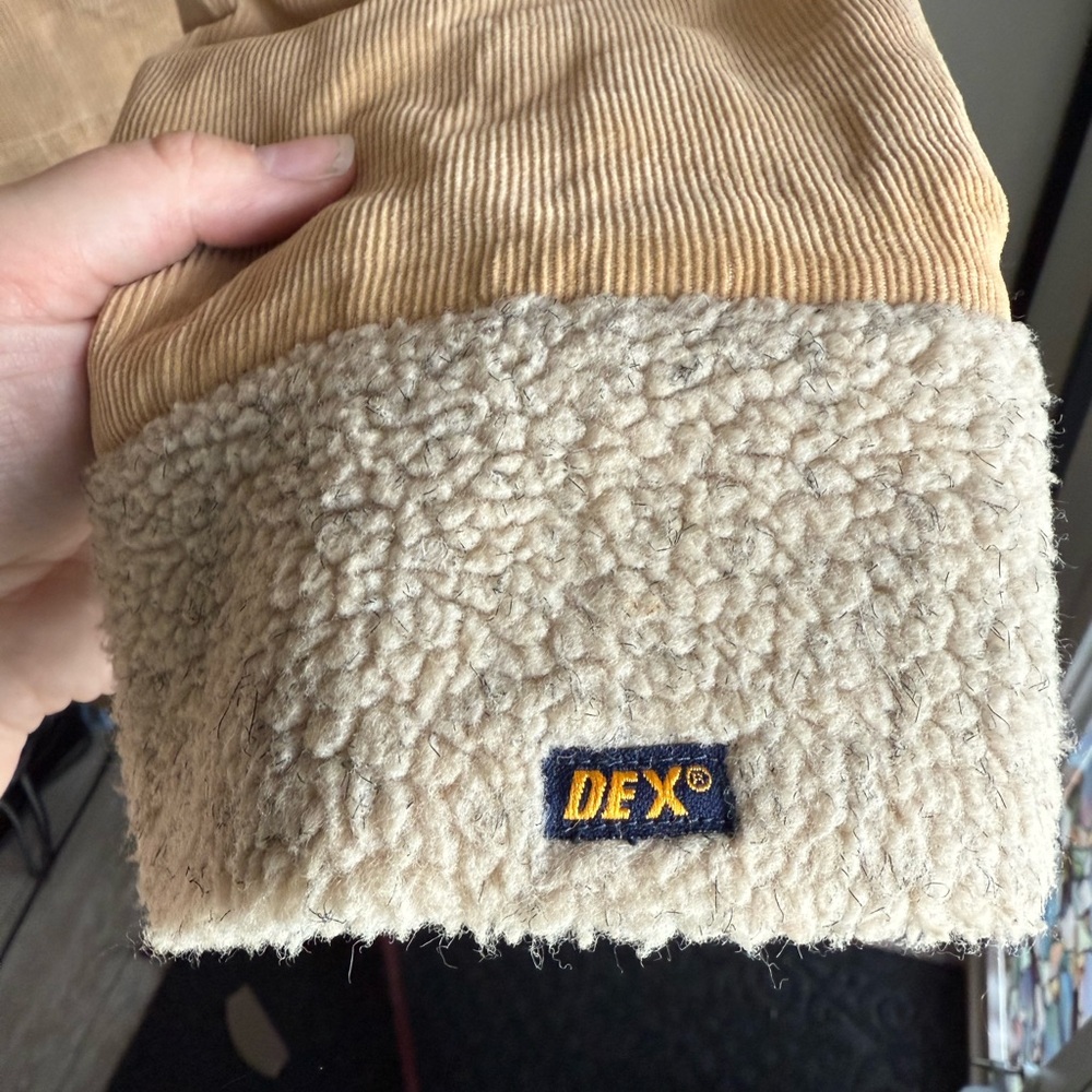 Dex Vintage Corduroy Sherpa-Trim Jacket | 90s Fall Jacket Y2K - Picture 4 of 6